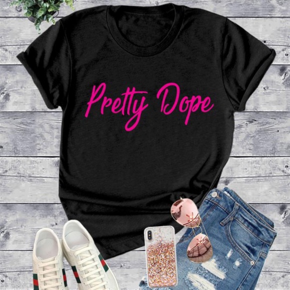 🆕Pretty Dope tee in black - Picture 2 of 3